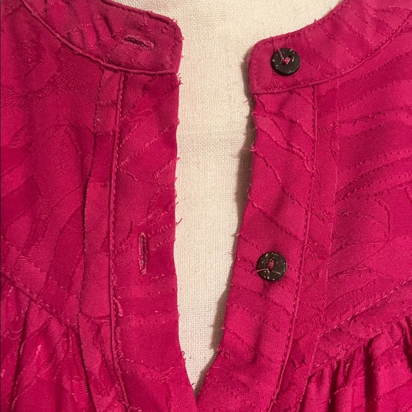 FREE PEOPLE, CAN’T STOP DREAMING OVERSIZED TUNIC TOP, HOT PINK, M - Picture 4 of 9